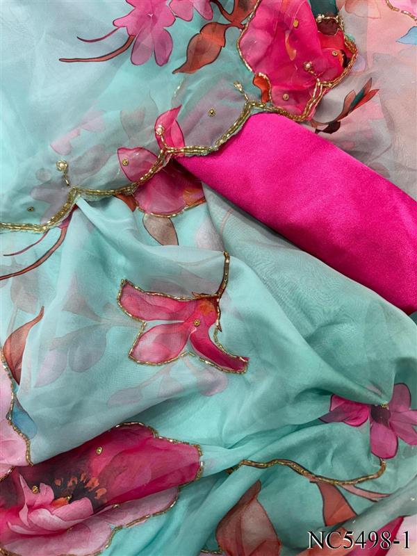 Soft Tebby Silk With Beautifull Print Work Saree