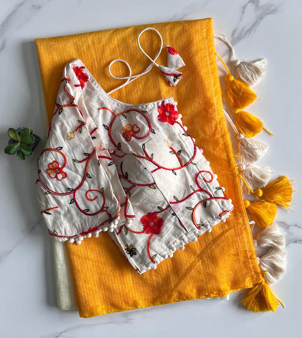 Doriya Dual Shade Primium Viscise Cotton Saree