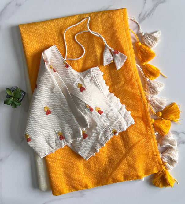 Doriya Dual Shade Primium Viscise Cotton Saree