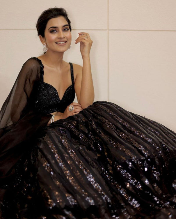 Presenting You Most Beautiful Latest Sequins Work Lehenga