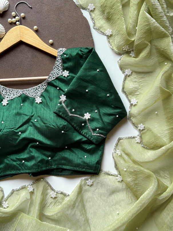 New Look Aamras Silk With Hand Work Saree