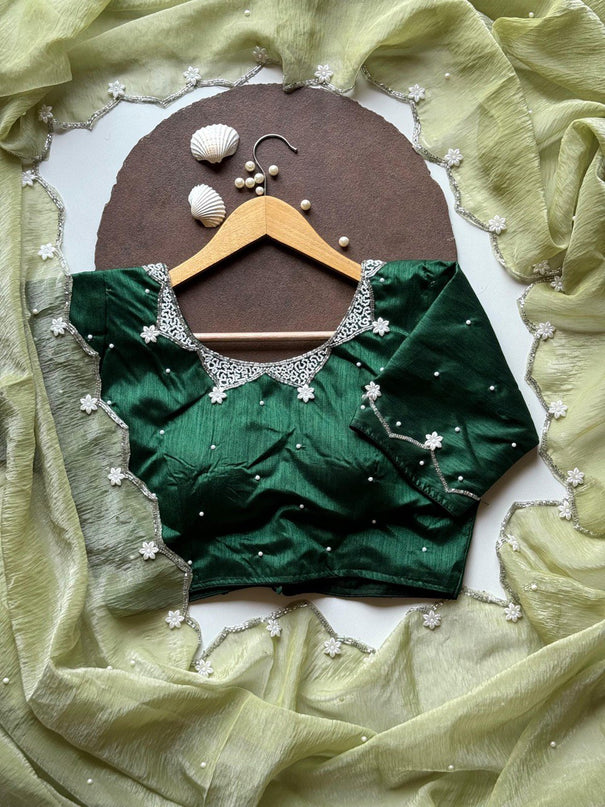 New Look Aamras Silk With Hand Work Saree