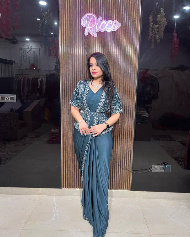 Ready To Wear Georgette Koti Saree