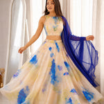 Jimmy Organza Printed Lehenga Set