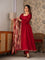 Tabby Silk Mirror Lace Anarkali Suit Set