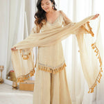 Doremon Crush Mirror Work Suit Set