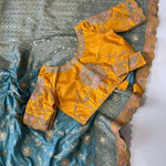 Heavy Dolla Silk Embroidered Saree Set