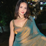 Rich Chfforn Fendy Soft with Alpng With Beads Hand Work Rich Border Look saree