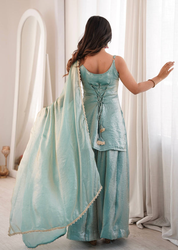 Doremon Crush Mirror Embroidered Suit Set