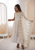 Beautiful Premium Roman Silk With Heavy Embroidery Sequence Work Gown Set