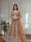 Beautifull Butterfly Net Sequience Coding Work Lehenga