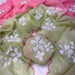 Beautifull Soft Crunchy Peding With Sequience Work Saree