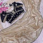 Jimmy Choo coding sequiece work saree