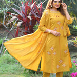 Beautiful Pure Cotton Suit With Real Mirror Hand Work
