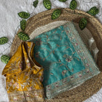 Beautifull Soft Satin Fabric With Rich Elegent Embroidery Work Saree