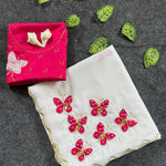 Beautifull Star Georgette Butterfly Cut HandWork Saree