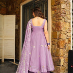 Beautifull Crunchy Chiffon Wth Beautifull Hand Work Anarakli