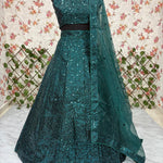 Premium Satin Silk With Embellished With Sequens Work Lehenga