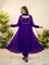Beautiful Fox Georgette Anarkali Suit With Sequence Embroidery And Moti Lace Work