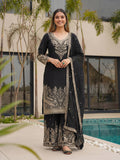 Beautifull Chinon Silk With Sequience Work Top Sharara
