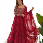 Pure Soft Fox Georgette Embroidery Work Anarkali