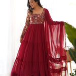 Pure Soft Fox Georgette Embroidery Work Anarkali