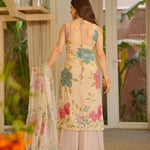 Most Viral Tibby Organza Silk With Brust Print Work Top Plazzo