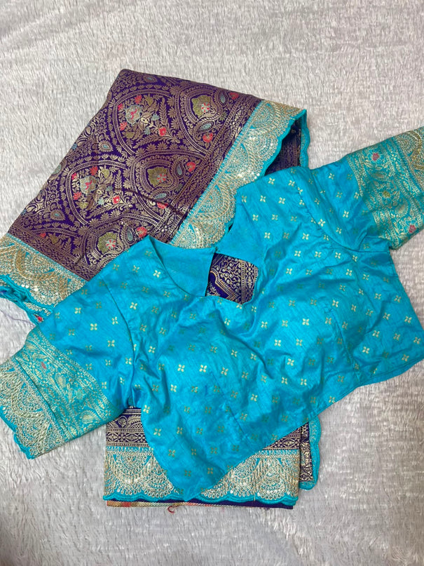 Dolla Silk Embroidered Saree Set