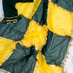 Beautifull Soft Georette Gotta Lace Work Saree