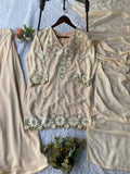 Beautiful Georgette Plazzo Suit with Sequence Embroidery Work