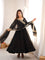 Georgette Sequence Embroidered Gown Suit