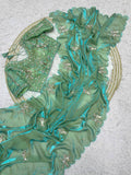 Beautifull Fandy Sattin With Khatli Brits Work Saree