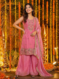 Beautifull Fandy Silk With Bids Embroidery Work Kurti
