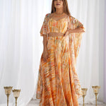 Blooming Grace Floral Shrug Palazzo Set