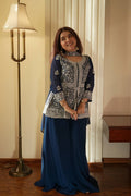 Most Viral Georgette Sequience Embroidery Work Top Plazzo
