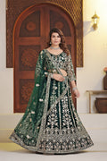 Wedding Special Butterfly Net With Sequience Coding Work Lehenga