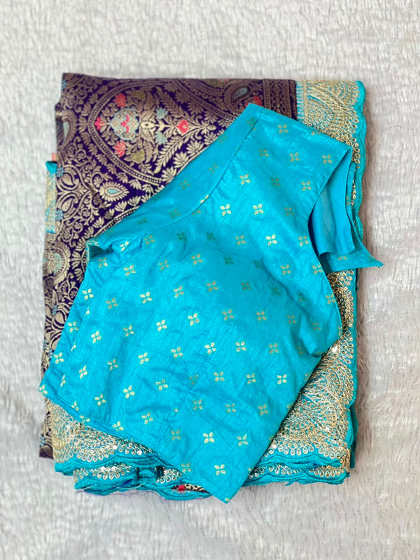 Dolla Silk Embroidered Saree Set