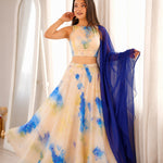 Jimmy Organza Printed Lehenga Set
