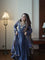 Vichitra Embroidered Gown Suit Set