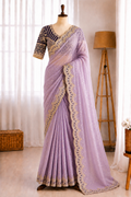 NC Zari Butti Sequence Embroidery Work Saree