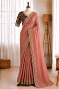 NC Zari Butti Sequence Embroidery Work Saree
