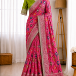 Heavy Satin Silk Banarasi Zari Rangkat Work Saree