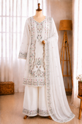 Premium Fox Georgette Multi Thread Zari Embroidery Work Top Bottom Dupatta