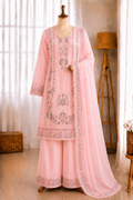 Premium Fox Georgette Multi Thread Zari Embroidery Work Top Bottom Dupatta