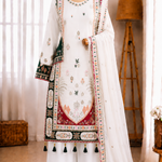 Star Silk Sequence Embroidery Applique Work Top Pent