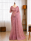 Muscut Silk Turkish Organza Thread Sequins Embroidery Work Saree