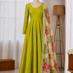 Pure Romansilk Chanderi Anarkali