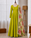 Pure Romansilk Chanderi Anarkali