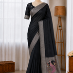 Mushroom Satin Silk Saree