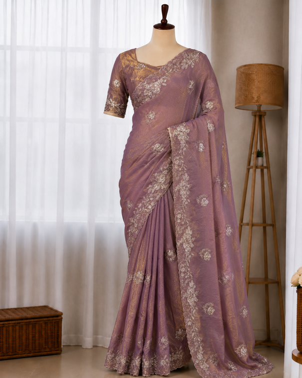 Fendy Satin Jacquard Beautiful Saree